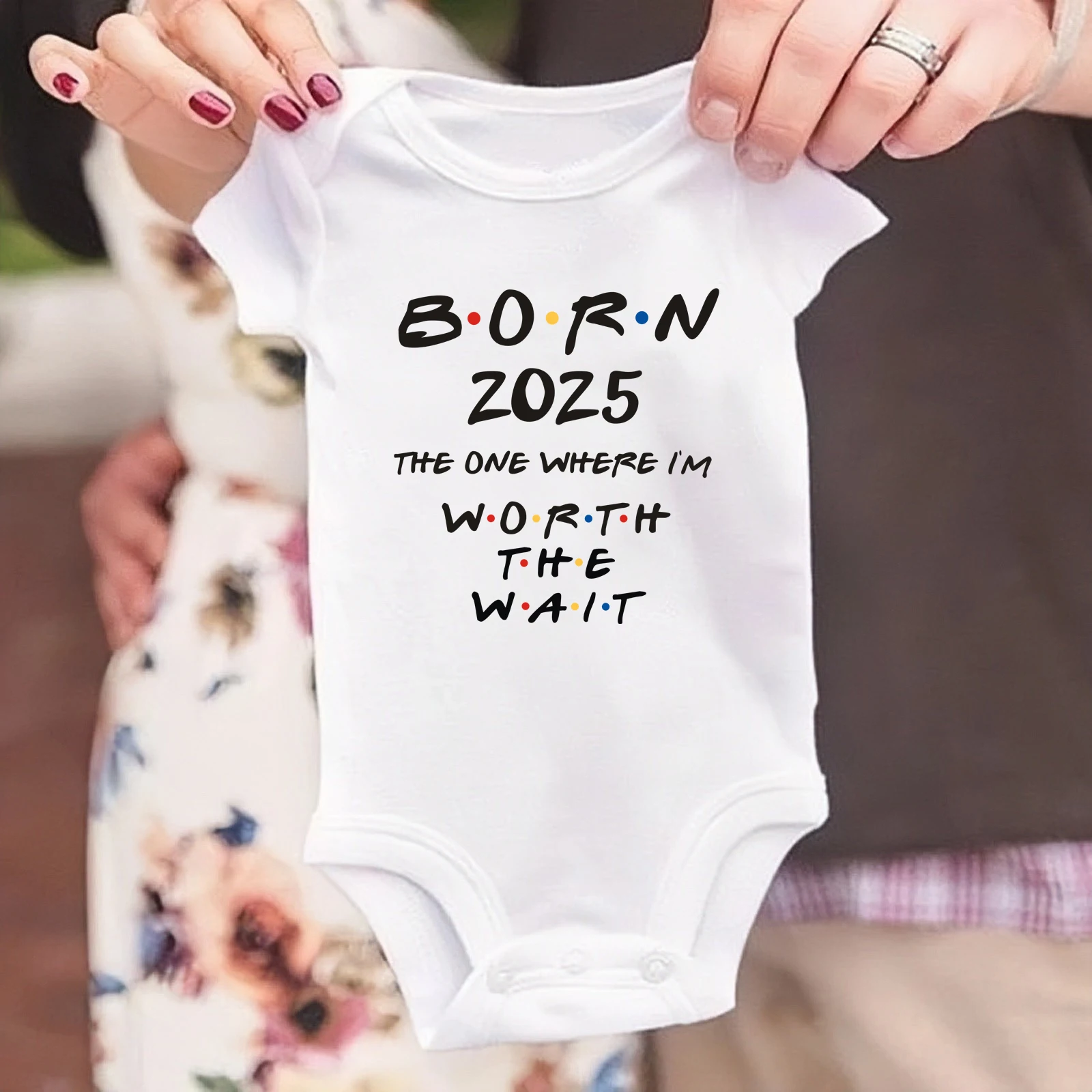 Pregnancy Announcement Born in 2025 Baby Bodysuit Baby Coming Soon Gift Newborn Baby Romper Baby Pregnancy Reveal Clothes