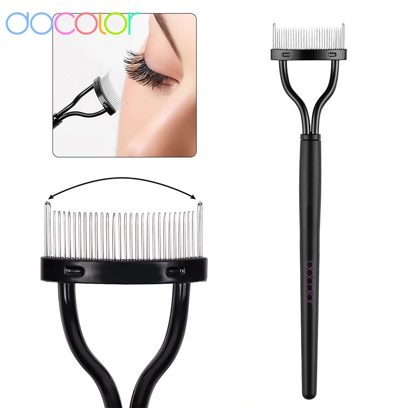 Docolor Eyelash Curler /Eyelashes Separator Comb/ Eyebrow Brush/ Eyelash Tweezers Professional  Accessories Tools For Eye Makeup