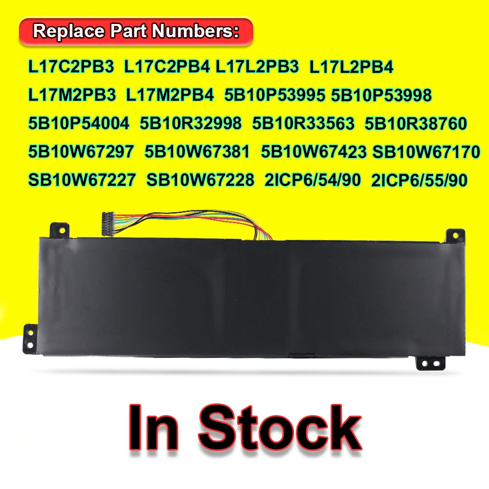 7.6V 30Wh For Lenovo IdeaPad V530/V330-15IKB 14IKB 15ISK 14ISK V130-15IKB 15IGM Series L17L2PB3 L17M2PB3 L17C2PB3 Laptop Battery