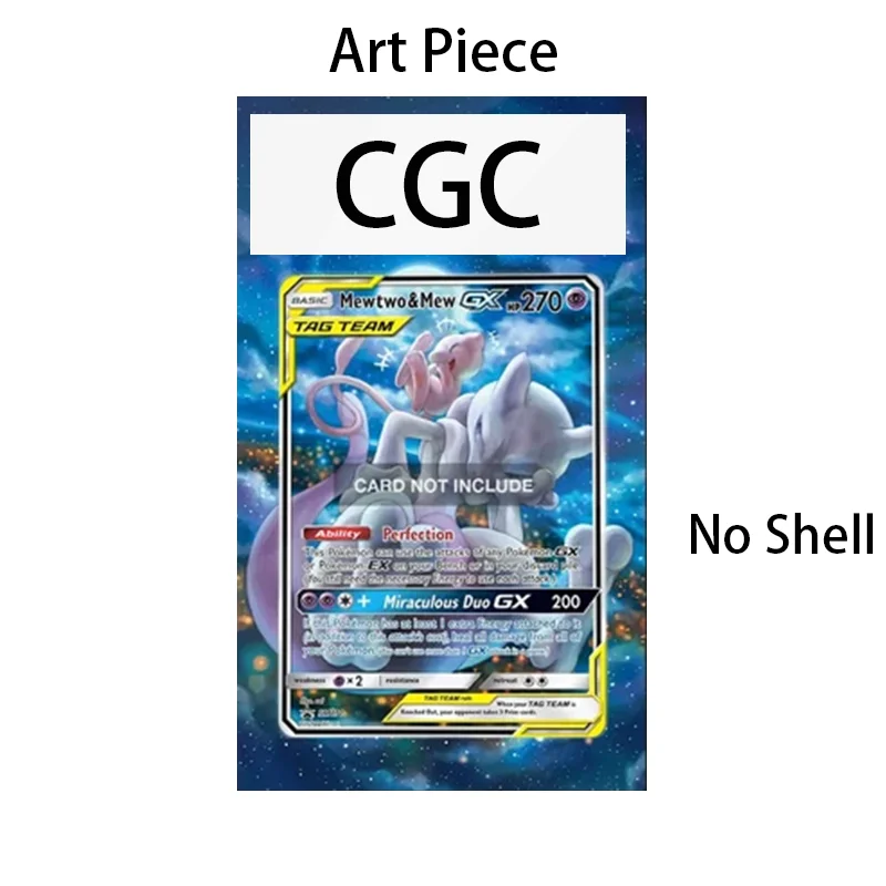 Art Display for Pokemon TCG Mewtwo & Mew GX Anime Expand Art Fans Gift Recyclable Acrylic Protective Case Keychain view 5