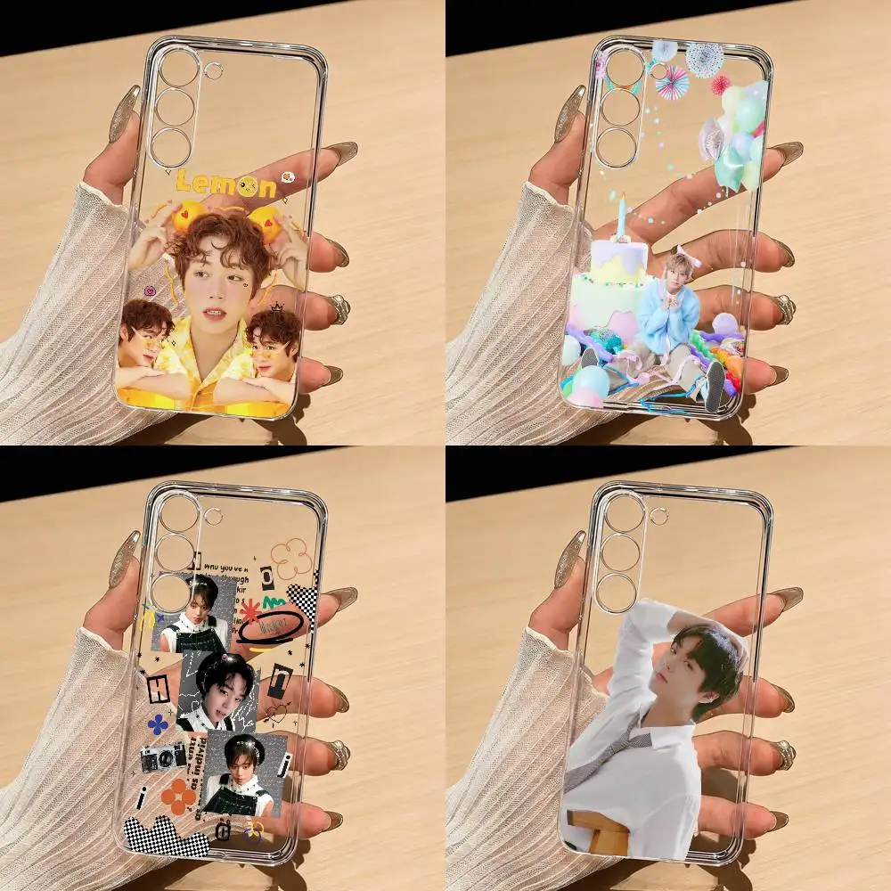 P-Park J-Jihoon W-Weak H-Hero Phone Case For Samsung S25,S24,S21,S22,S23,S30,Ultra,S20,Plus,Fe,Lite Transparent Cover