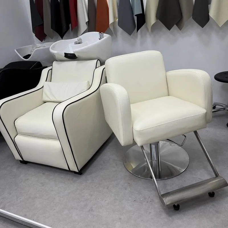 

High Quality Barber Shop with Barber Chair, Customizable Shampoo Chair with Multiple Colors to Choose