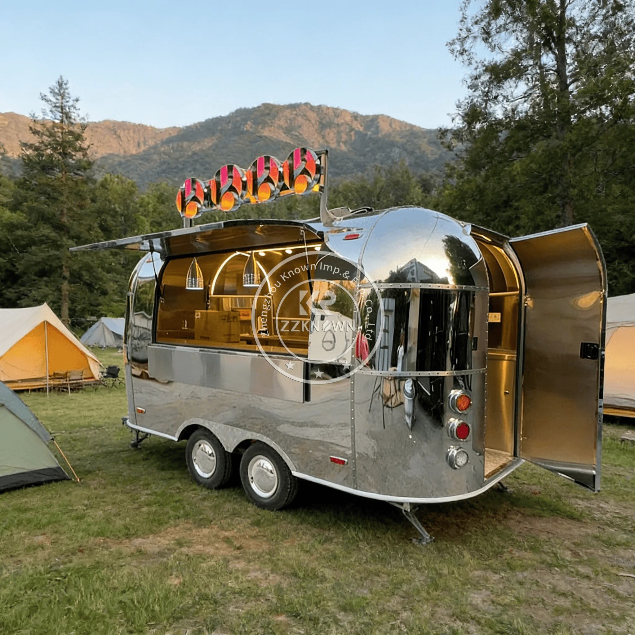 

Mobile Small Street Food Cart Van Mobile Kitchen Beer Pizza Truck Oven Food Truck Trailers USA Standard