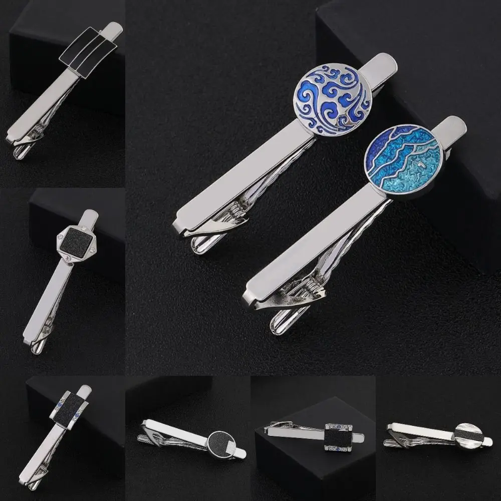 Formal Metal Tie Clips Fashion Creative Delicate Men Collar Clip Platycephaly Gentleman Clasp Clip Wedding