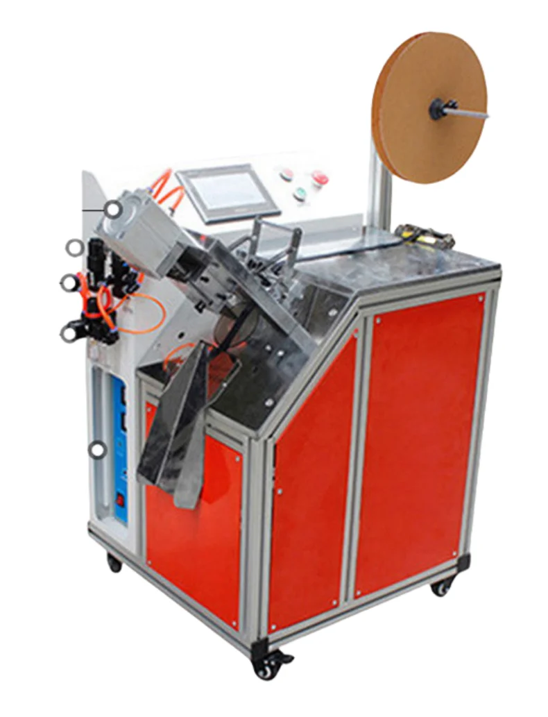Automatic Ultrasonic Rotary Knife Cutting Machine for Fishtail Bow Dovetail Ribbon Gift Jewelry Belt Bevel Cutting Machine