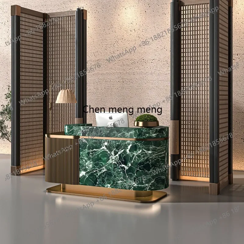 

E136Club Beauty Salon Water Bar Marble, Стойка ресепшн для салона красоты, стойка ресепшн для отеля, стойка ресепшн для отдела продаж