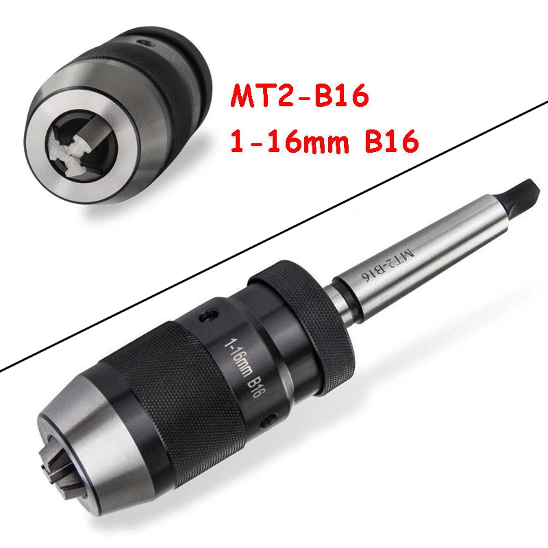 B10 B12 B16 B18 B22 Self Tightening Drill Chuck Matched with Morse Connecting Rod MTA MTB CNC Machine Tool Accessorie tools