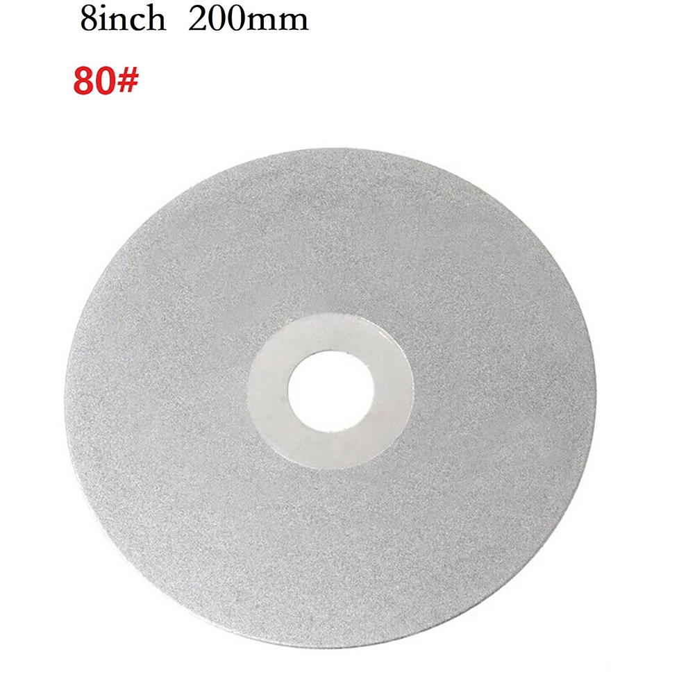 1PC 200mm 8inch Coated Flat Lap Wheels Lapidary Polishing Grinding Discs For Jewelry Jade Glass Polishing