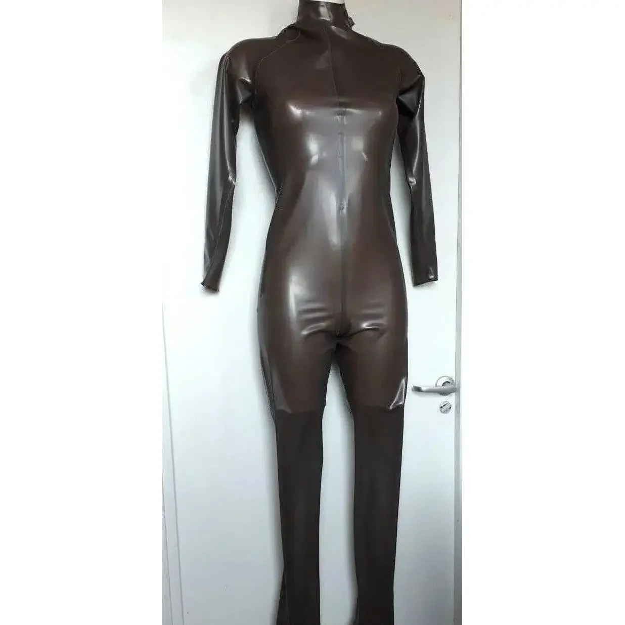 

100% Latex Rubber Handsome Bodysuit Catsuit Ganzanzug Halloween Fashionable sports suit Clubs