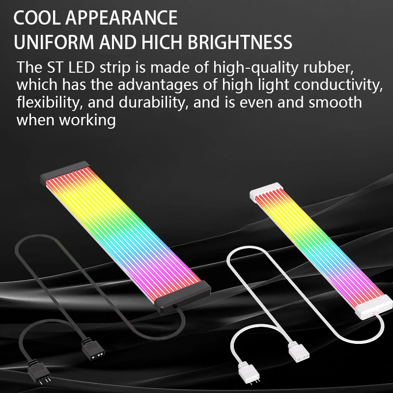 5V 3Pin ARGB Sync PC Cable 8/24PIN Motherboard Power Extension Cable Flexible LED Strip Light DIY Kit Video Card 8Pin 6PIN Cable image 4