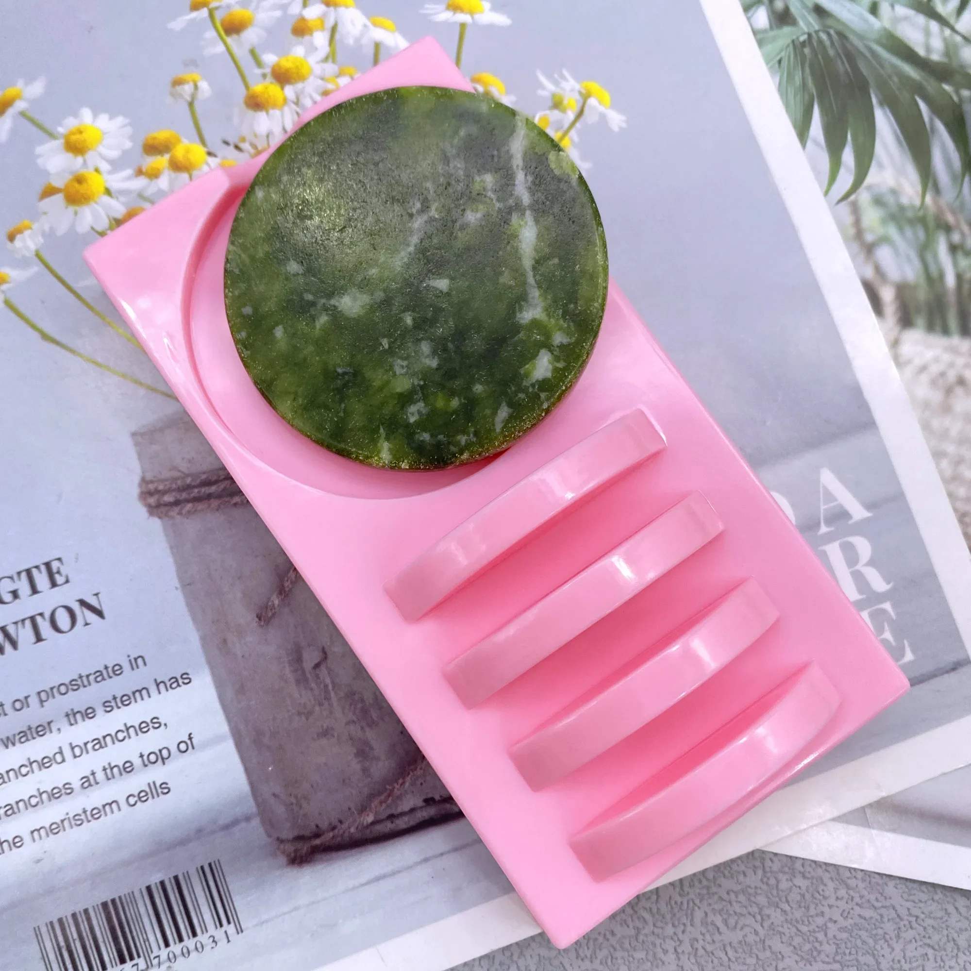 Wimper Extensie Tool Individuele Lijm Pallet Enten Valse Wimpers Jade Plaat Pad Zelfklevende Lijmstandaard Holde Make-Up Tools