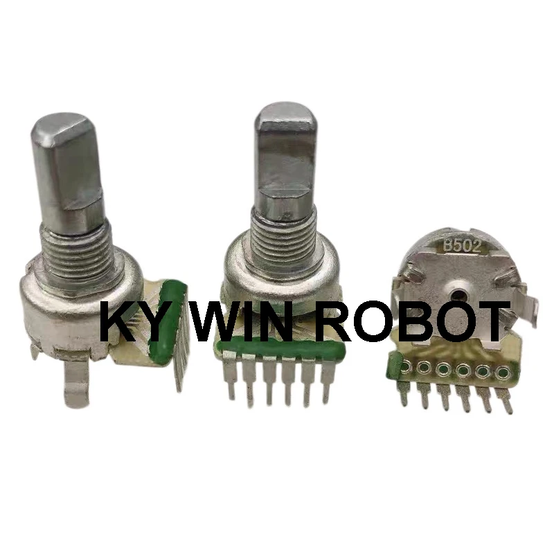 1PCS/LOTS 100% ALPS M200 computer speaker with wire control to adjust volume, carbon film potentiometer D-axis B502  IC Electron