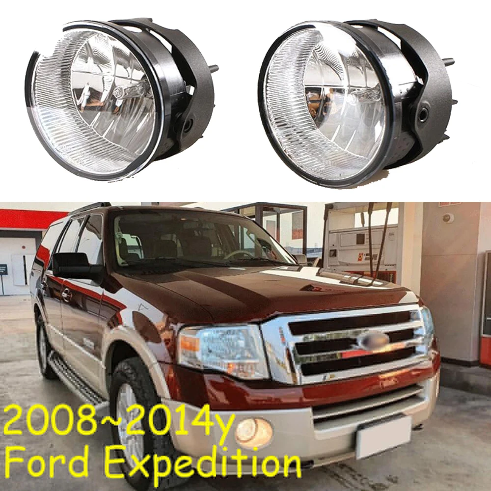 Car Bumper Headlight For Ford Expedition Fog Light 2008~2014 Halogen Bulb 4300K Wire Of Hanress Headlamp For Expedition Fog Lamp