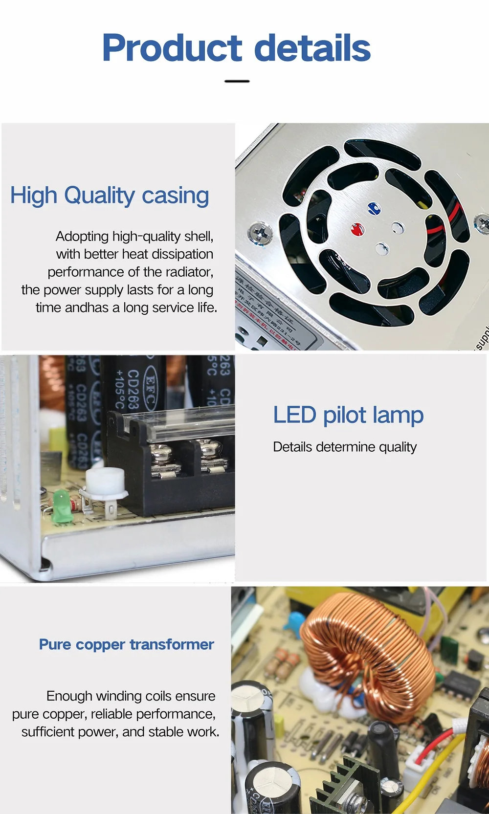 Imagem -04 - Switching Power Supply para Cnc Router Foaming Milling Cutting Laser Engraver Saída Única Estoque da ue 400w 24v 36v 48v 60v 70v dc