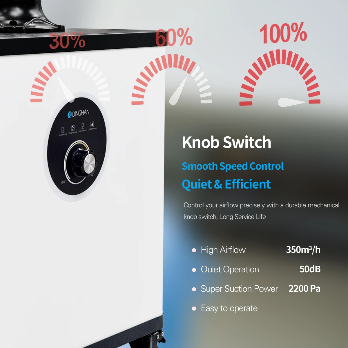New C O2 Laser Surgical Smoke Evacuator with 4-Stage Filtration for Veterinary Use