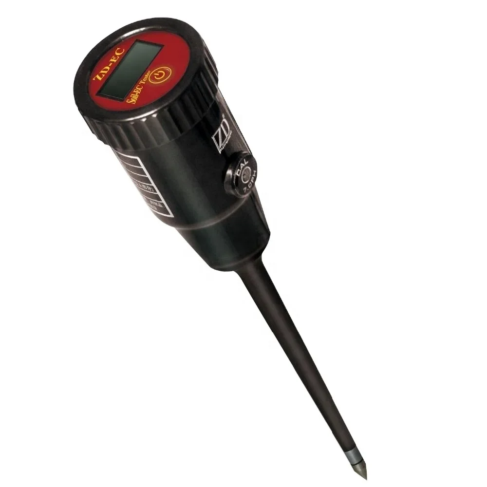 Portable Digital Soil EC Salinity Probe Conductivity Sensor Meter
