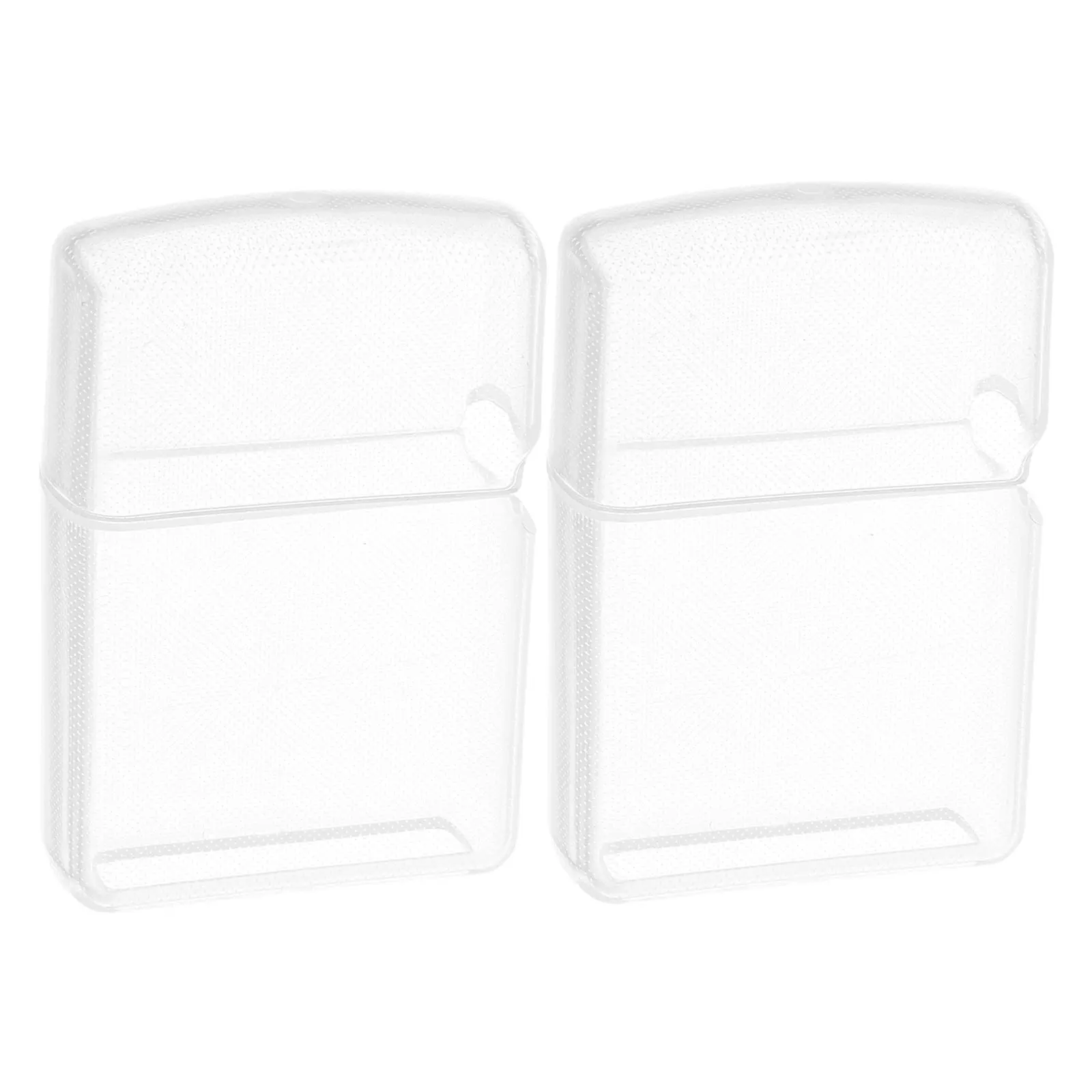 2 Pcs Case for Lighter Cigarette Protective Boxes Plastic Sleeve Pouch