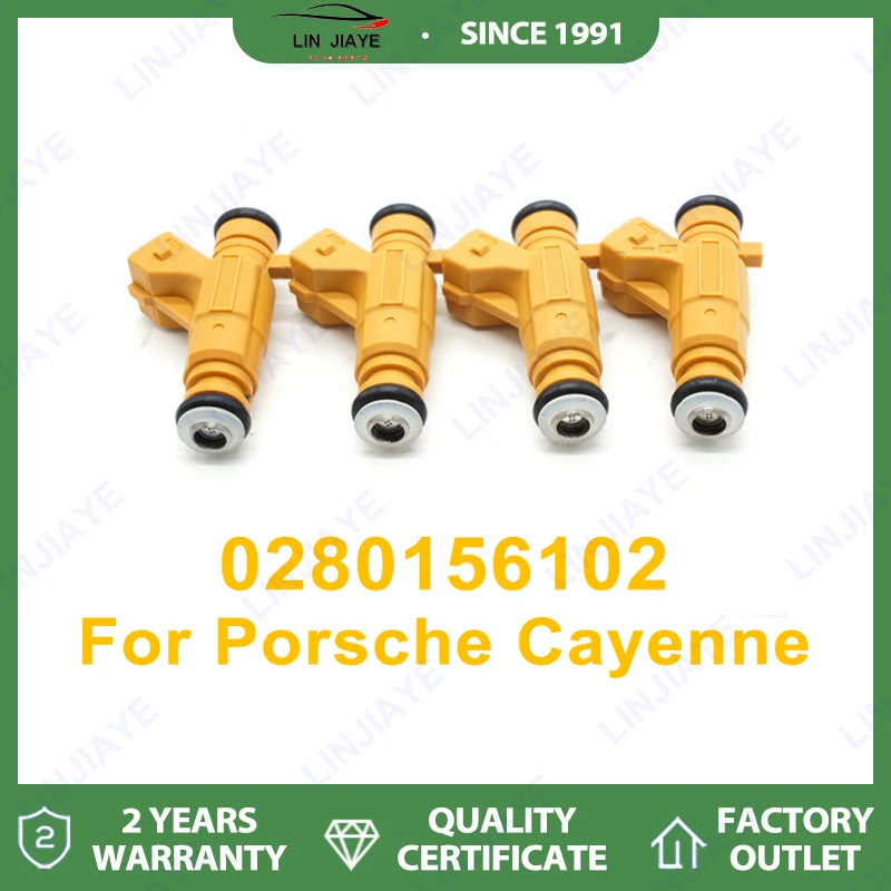 

1/4 шт. 0280156102 Форсунка топливной форсунки для PORSCHE Cayenne Turbo 955 4.5 V8 2003-2006
