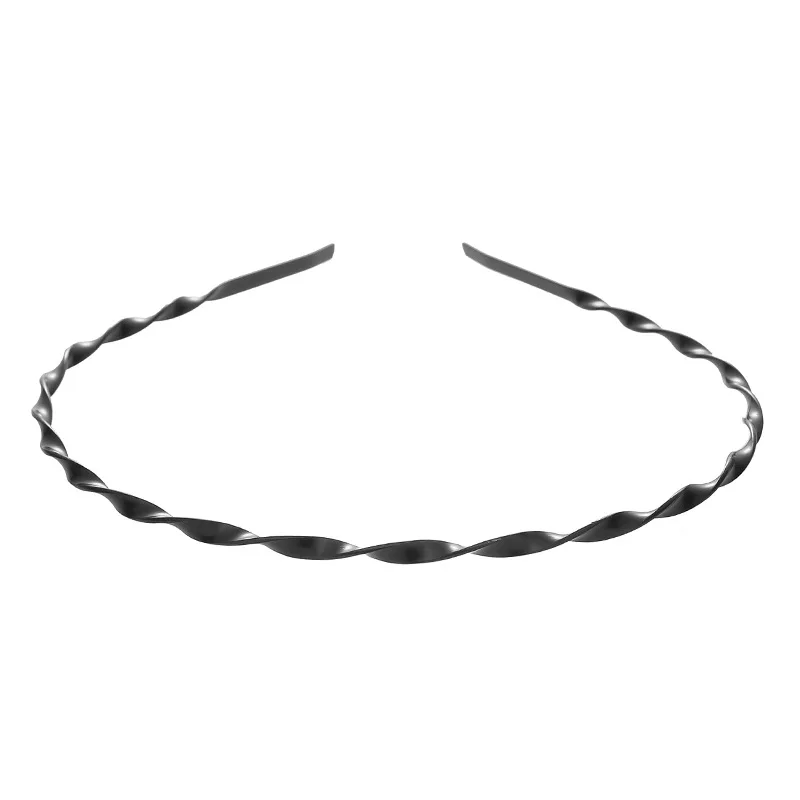 1 Pc Fashion Wave Mens Women Unisex Black Wavy Hair Head Hoop Band Sport Headband Hairband Hair Accessories