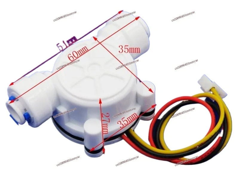

Quick plug water flow sensor miniature pulse liquid water purifier
