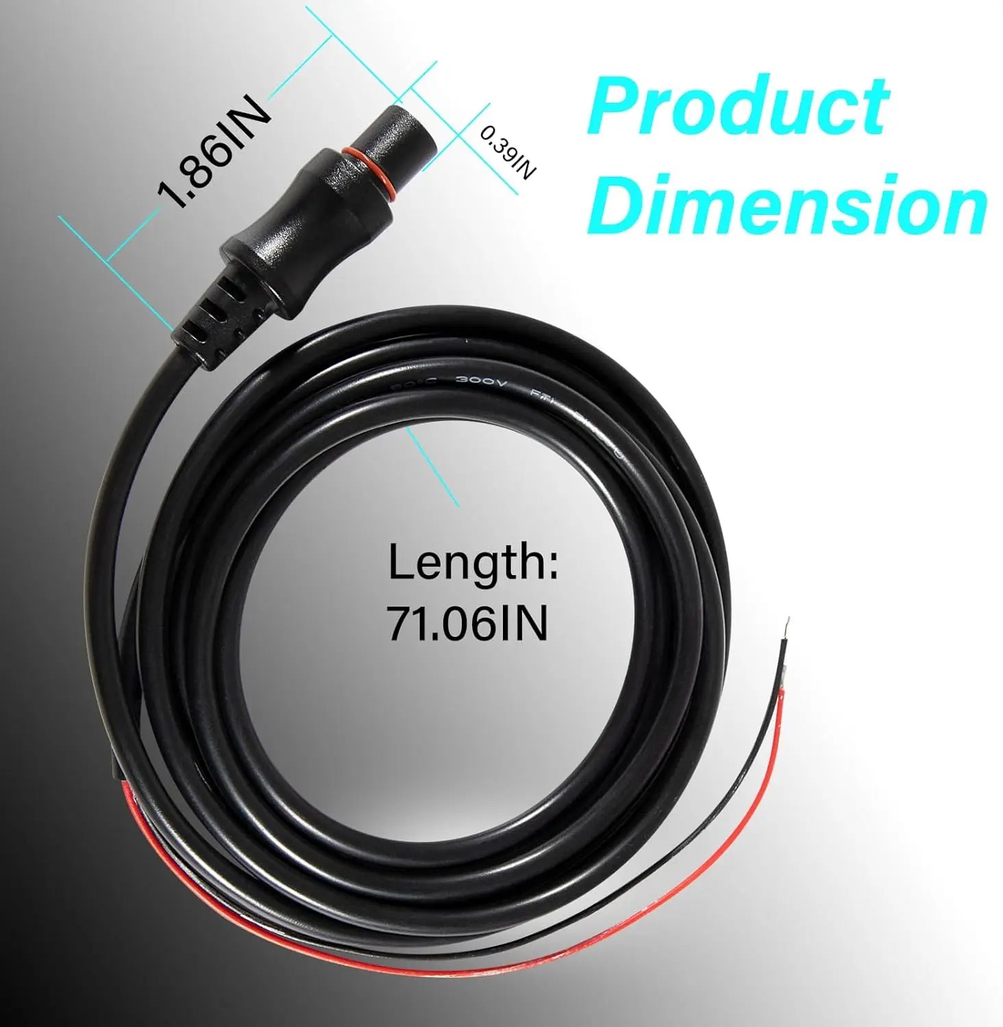 MX 000-14172-001 Hook2 Power Cable Replace for Lowrance Fit for All Hook2 Models 5/7/9/12 Waterproof