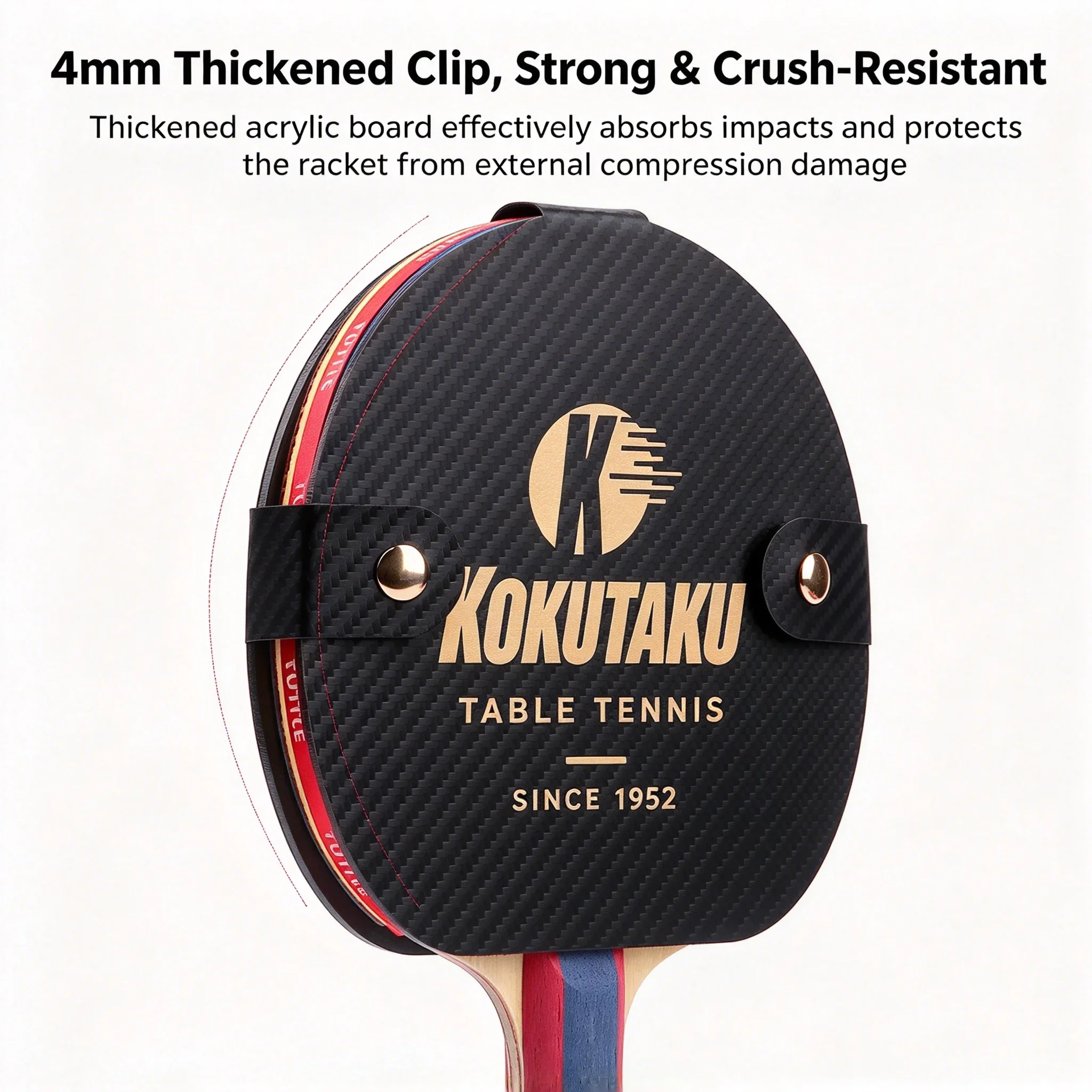 KOKUTAKU Magnetic Table Tennis Rubber Protective Clip Universal Anti-Collision Rubber Protector Anti-Collision Anti-Oxidation