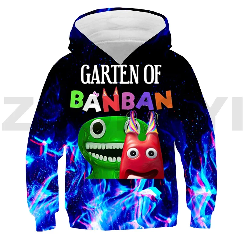 

Children Cartoon Print Garten of BanBan 2 Pullovers 3D New Game Garten of BanBan Anime Hoodie Girls Warm Long Sleeve Streetwear