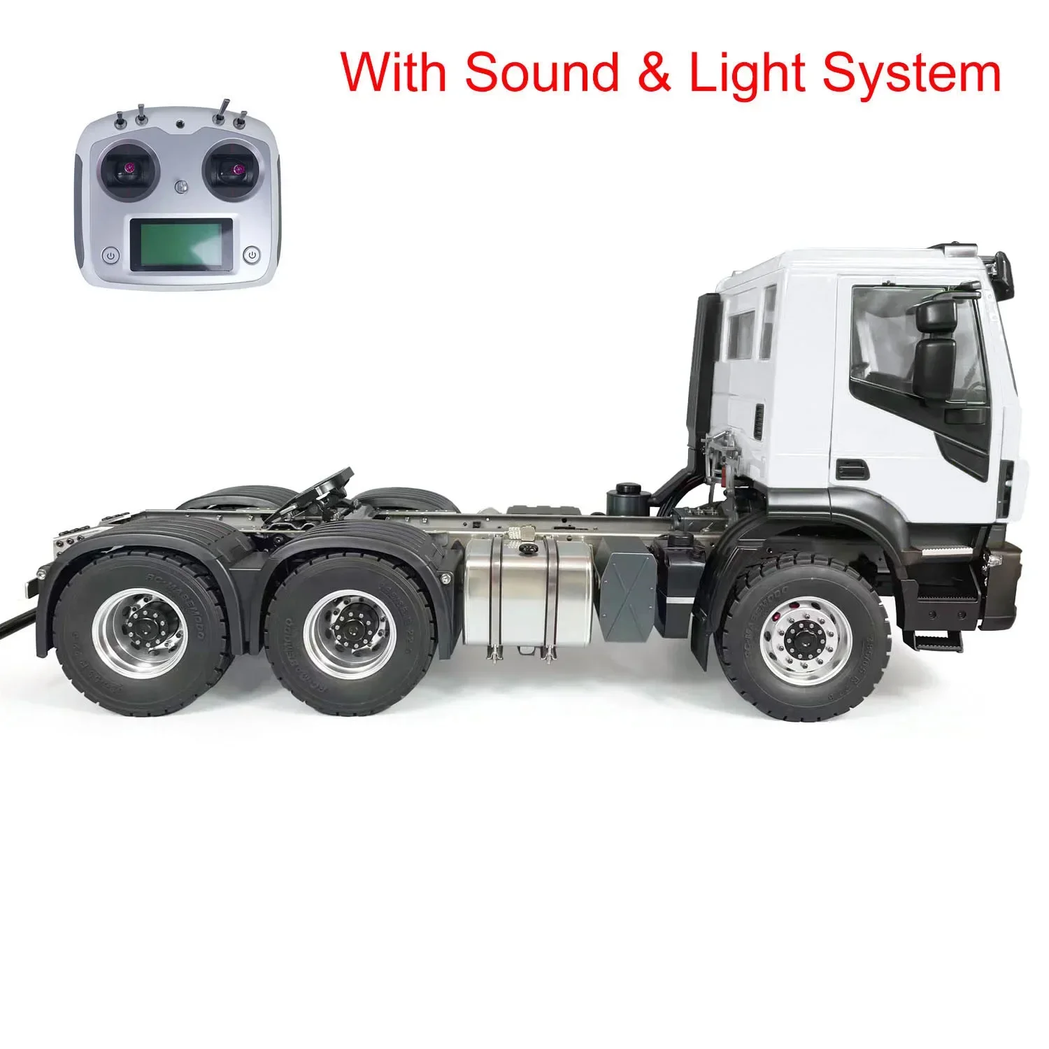 6x6 RC Trailer 1/14 2 Speed Transmission Tractor with Light and Sound System RTR Boy Remote Control Truck Toy