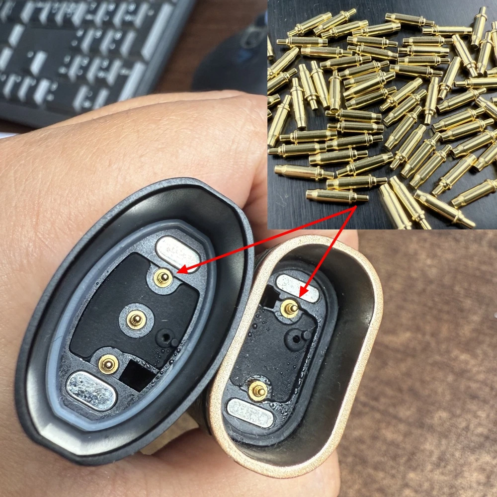 10–100 Stück Pogo-Pin-Stecker, Messing, vergoldete Elektroden, Körperfeder für Xlim/Nexlim-Geräte