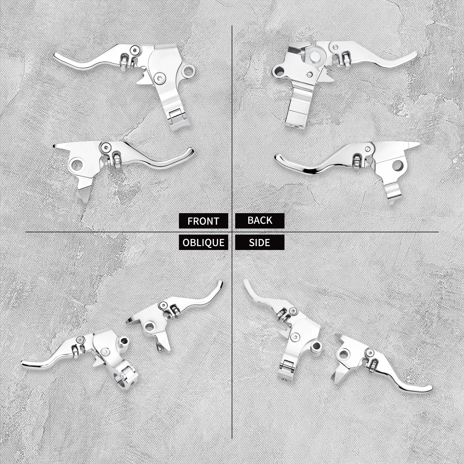 Motorcycle Brake Clutch Lever Aluminum Handlebar Control Fingers Levers For Harley Touring Road King  Electra Glide 2009-2013