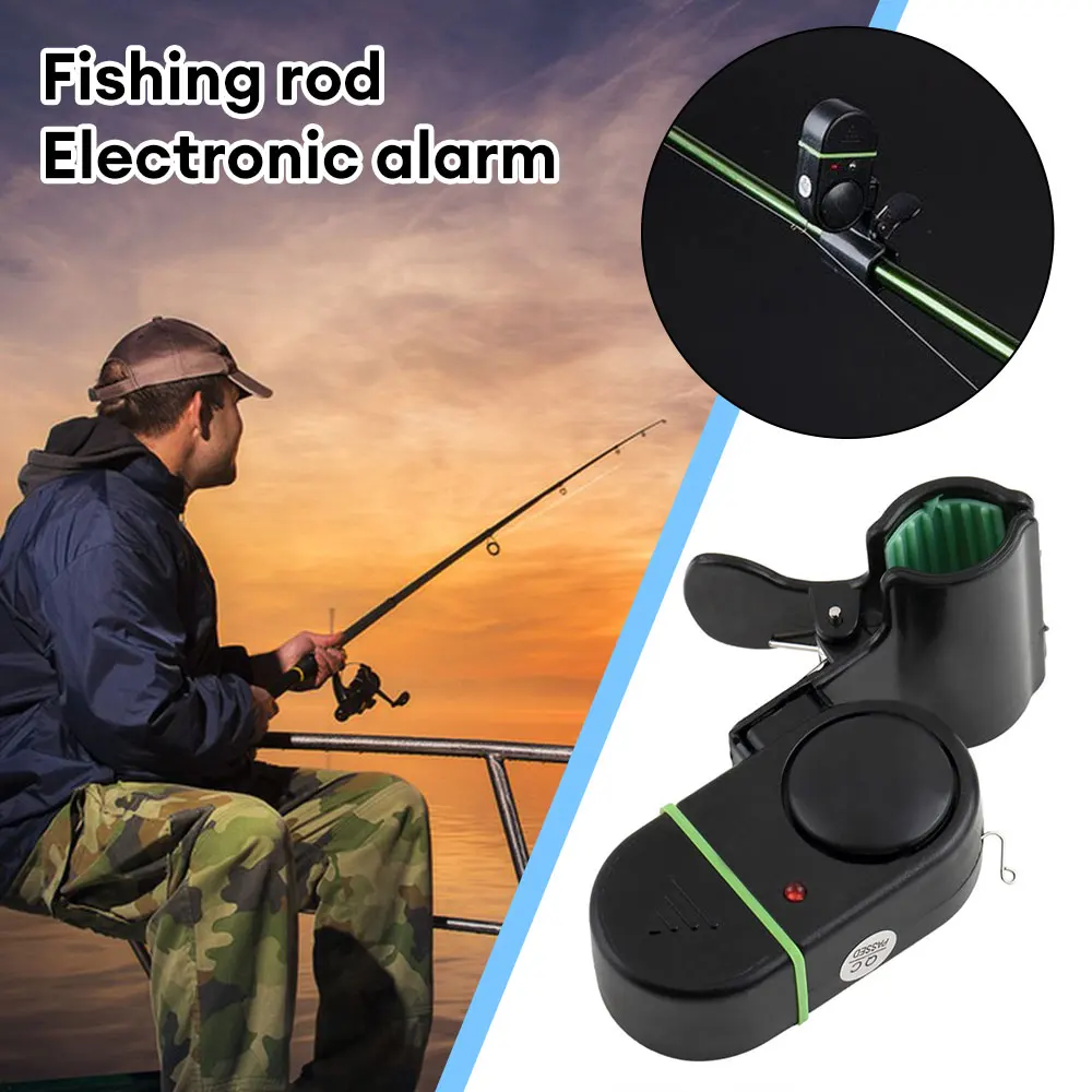 

LED Light Fishing Alarm Portable Fish Bite Alarm Electronic Buzzer on Fishing Rod with Loud Siren Daytime Night Indicator