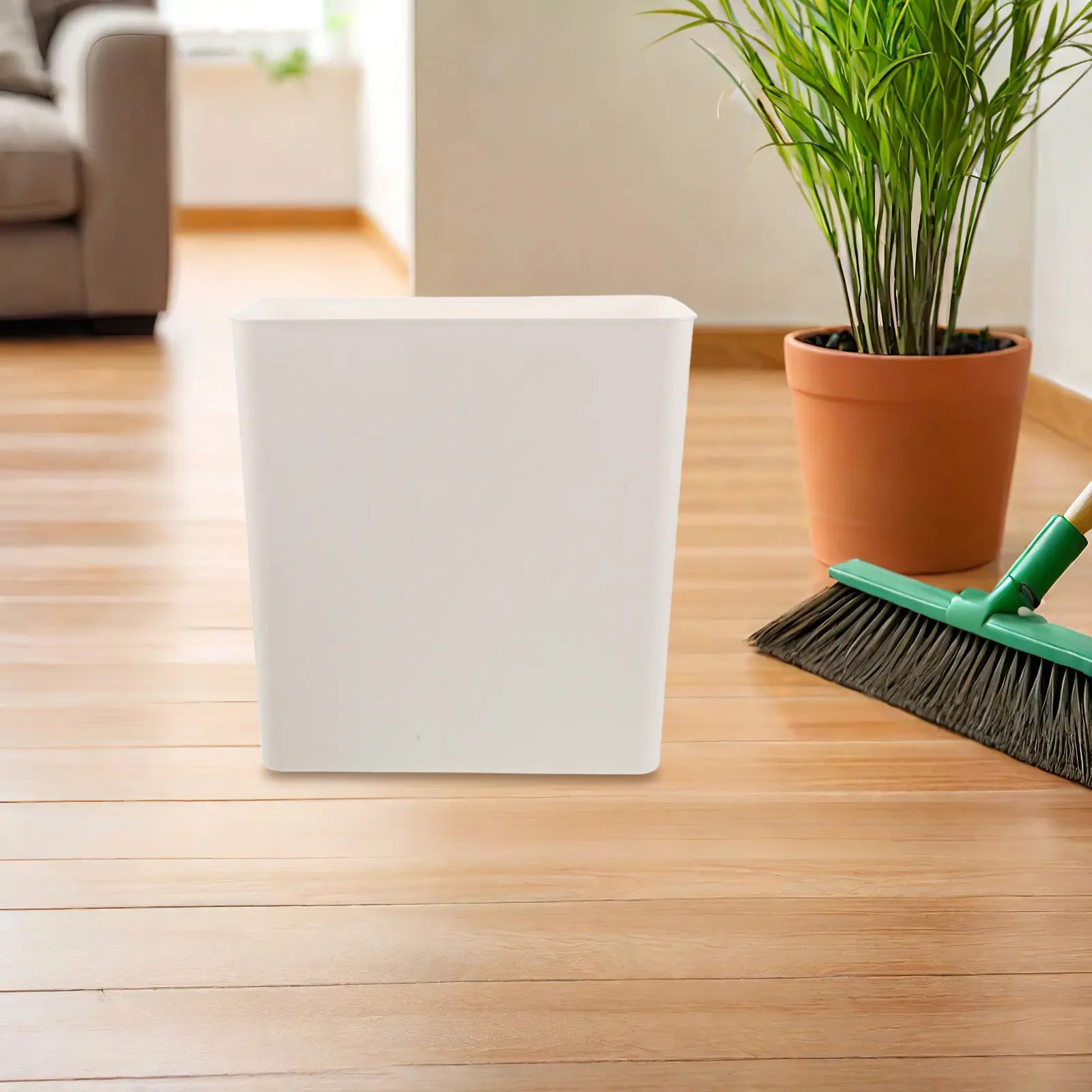 3 Gallon Plastic Trash Can Insert Bin Replacement for Kitchen Cabinet Waste Container Removable Liner Cupboard Pull Out Garbage