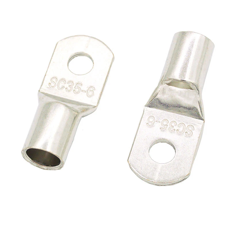 KH SC35-6 35-8 35-10 35-12 Copper Cable Lug Kit Bolt Hole Tinned Cable lugs Battery Terminals copper nose Wire connector