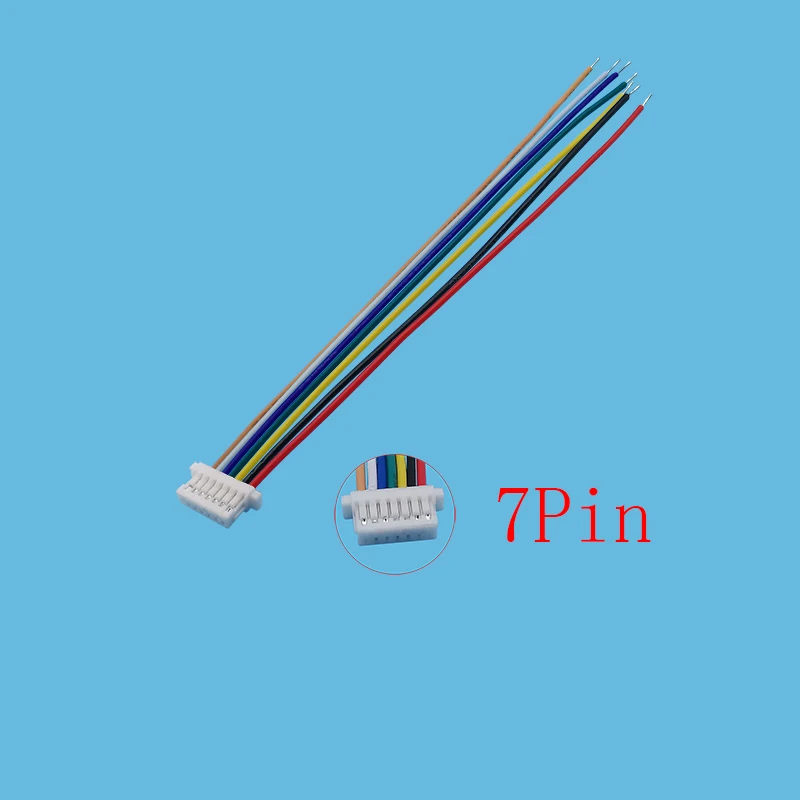 10 Stück Mini SH 1,0 mm Rastermaß Einzel-Buchsenstecker JST SH 1 mm 2/3/4/5/6/7/8-polige Klemmen Stecker mit 10 cm elektronischen Kabeln – Detail 7