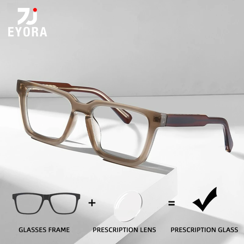 

EYORA Fashion TR90 Square Progressive Prescription Reading Glasses Anti Blue Ray Photochromic Eyewear Optical Myopia Eyeglasses