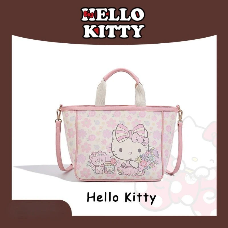 

Новая женская сумка Hello Kitty, роскошная брендовая оригинальная модная женская сумка на плечо, высококачественная повседневная женская сумка с мультяшным принтом