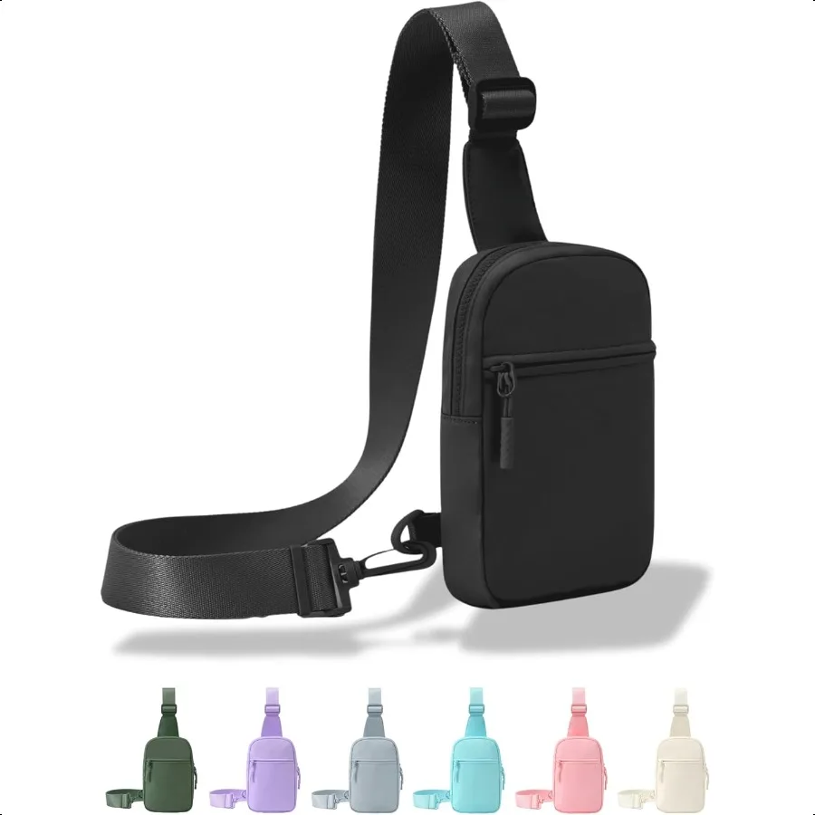 

Ultralight Sling Bag w Long Strap 70 Small Crossbody Bag w Extended Strap Women Men Fanny Pack