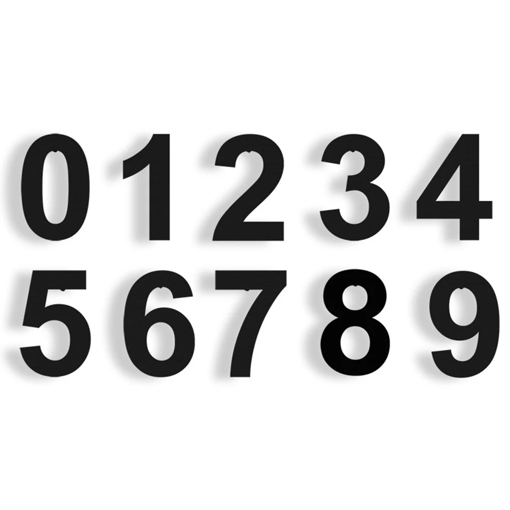 Floating 6 Inch House Number Sign in 304 Stainless Steel for Modern Residential or Commercial Entryway Enhancement