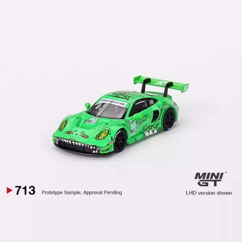 MINI GT 1:64 Porsche 911 GT3 Tyrannosaur Dakar alloy simulation model, children's collection toys, holiday gifts for children.