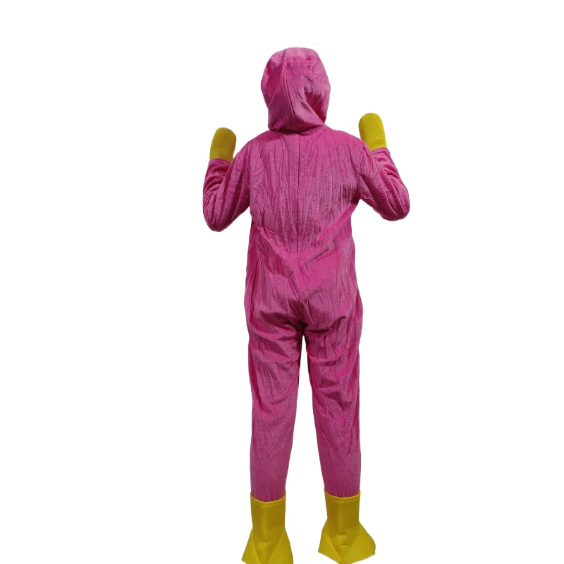 ฮาโลวีนสีฟ้าสีแดง Monster Boy สาวคอสเพลย์เครื่องแต่งกายเกมตุ๊กตาสยองขวัญน่ากลัวของขวัญนุ่มสําหรับผู้หญิง Party Hooded Jumpsuit