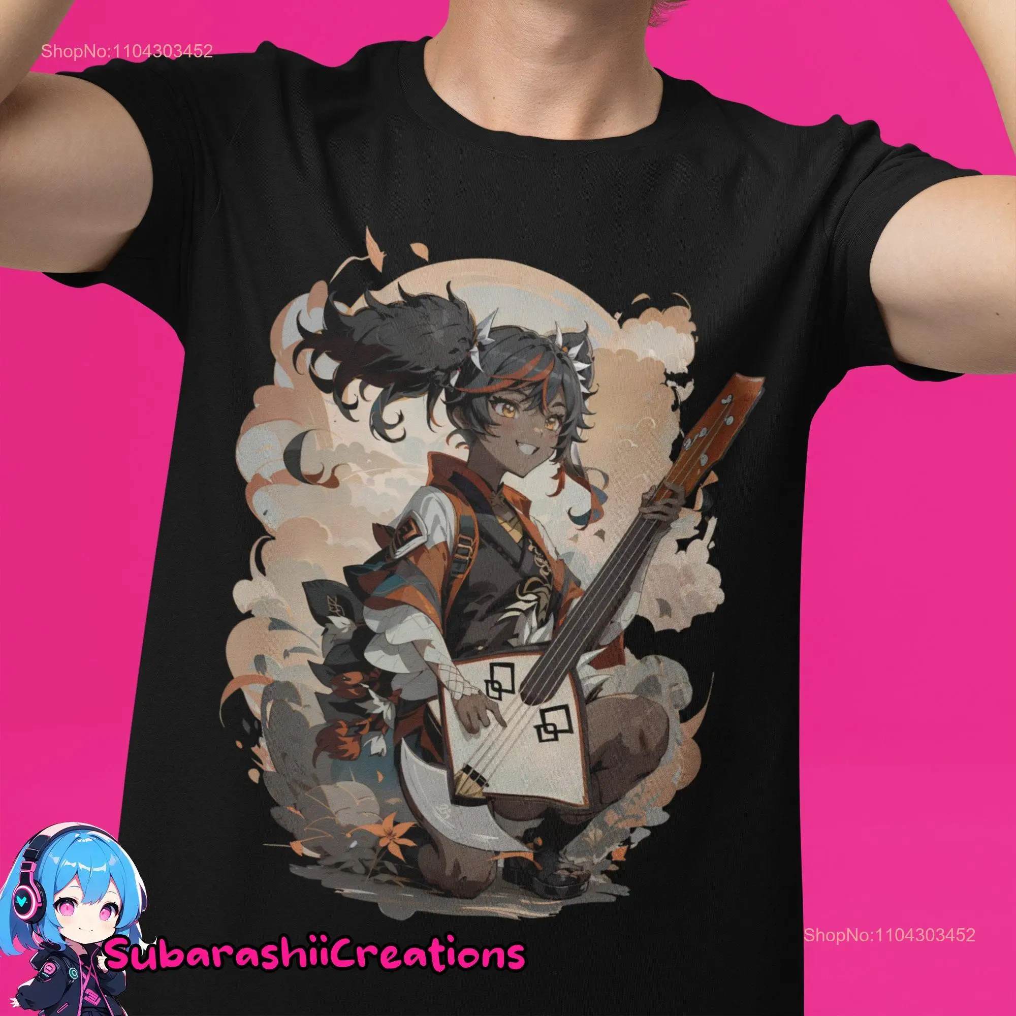 Xinyan T Shirt Genshin Impact Merch Fan made Merchandise Gaming long or short sleeves