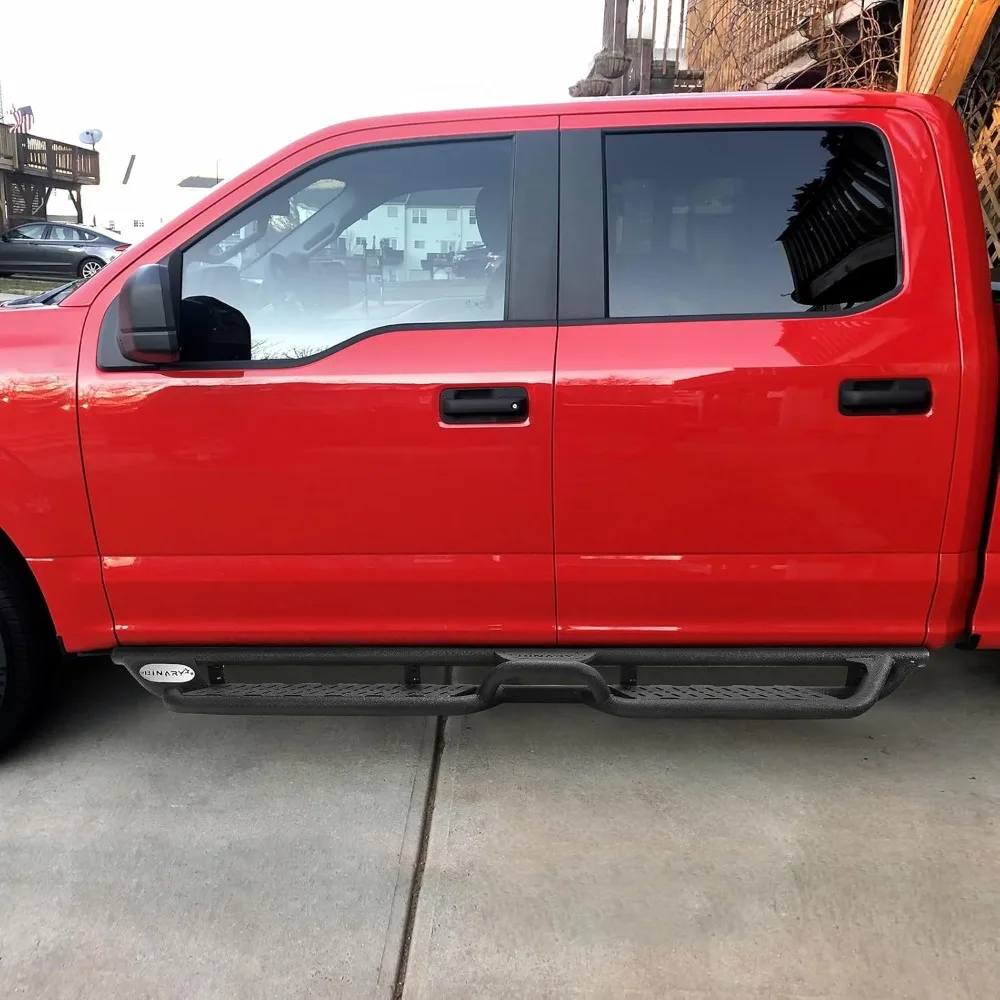 바이너리 스타 러닝 보드, 2009-2018년식 닷지 램 1500 크루 캡, 2010-2024년식 램 2500 3500 크루 캡 (포함) 차량과 호환 가능 Cl을 한국어로 번역하세요.