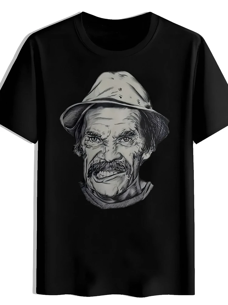 Funny Mustache Design-100% cotton summer O-neck short sleeve casual printed men's T-shirt.