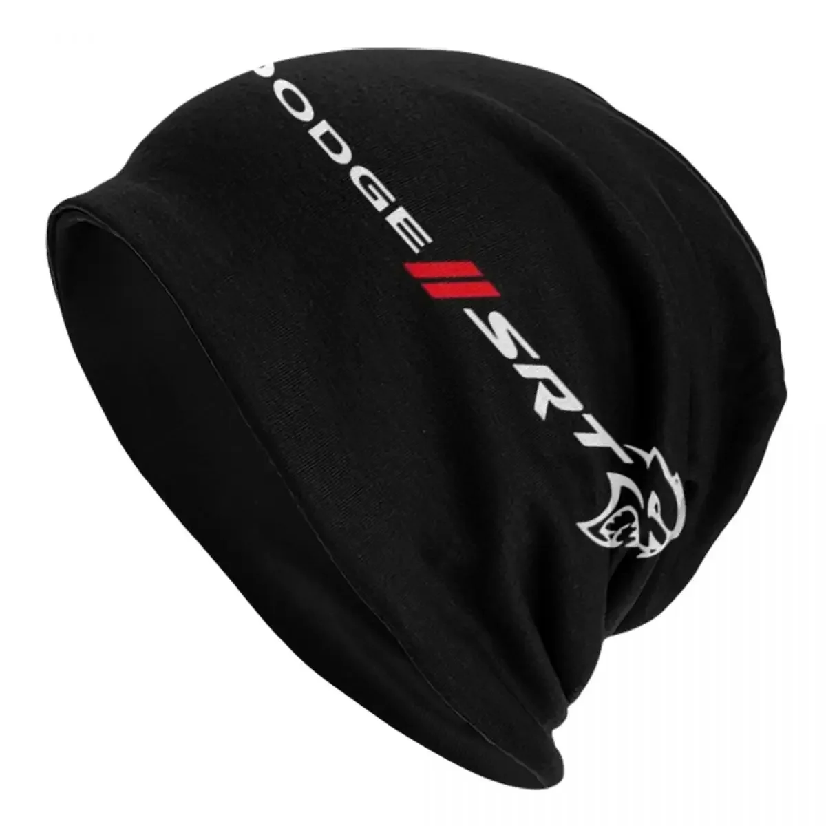 SRT Hellcat Demon Dodge Challenger Car Racing Warm Knitted Cap Bonnet Hat Autumn Winter Outdoor Beanies Hats for Unisex Adult