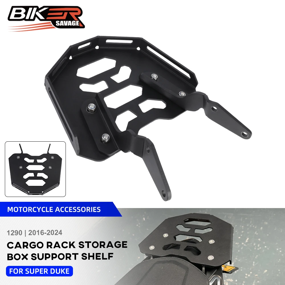 

Rear Luggage Carrier Rack For 1290 Super Duke GT 2016-2024 Storage Box Shelf Bracket Tail Cargo Support Motorcycle Accessories