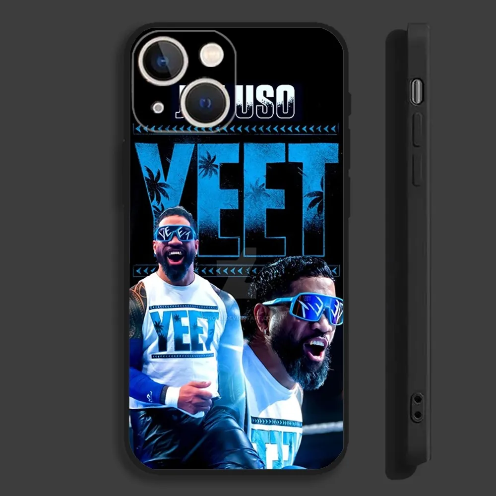 Jey Uso YEET Phone Case For iPhone 16,15,14,13,12,11,Pro,Max,Plus,Mini,X,XS,XR,8,7,6,S,SE Soft Black Case