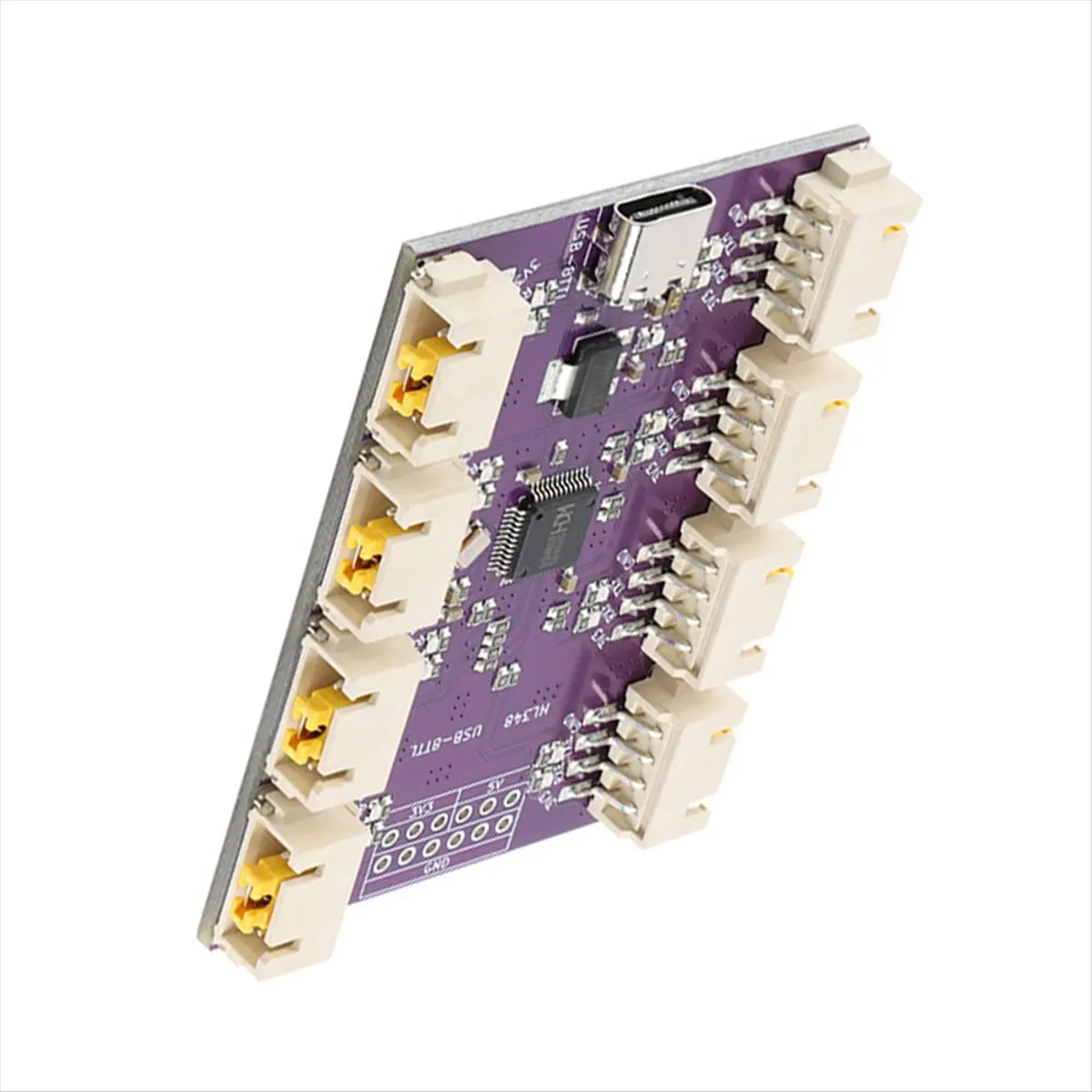 USB to 8 Channels Ways TTL Serial Port USB Type-C Interface 6Mbps High-Speed CH348 Chip Communication Conversion Module