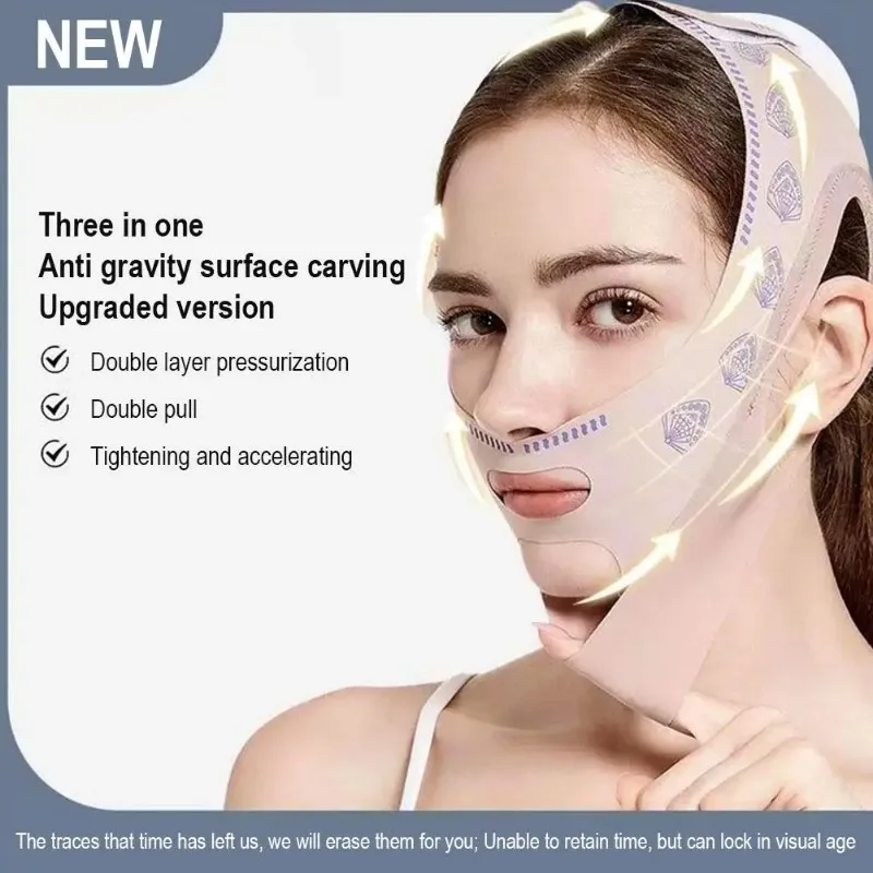 V Line Shaper Chin Cheek Lift Up Belt Anti Wrinkle Strap Face Slimming Bandage Women Face Lifting Facial Beauty Skin Care Tools