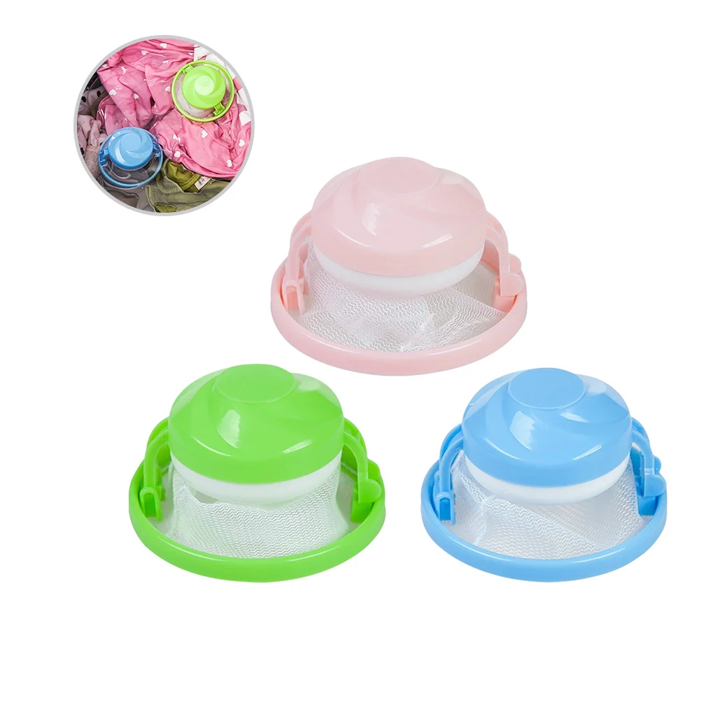 

3pcs Hair Remover Tool Mesh Filter Bag Lint Trap Debris Filter Mesh Pouch Dog Pet Remover Hair Catcher Washer Laundry Ball Float