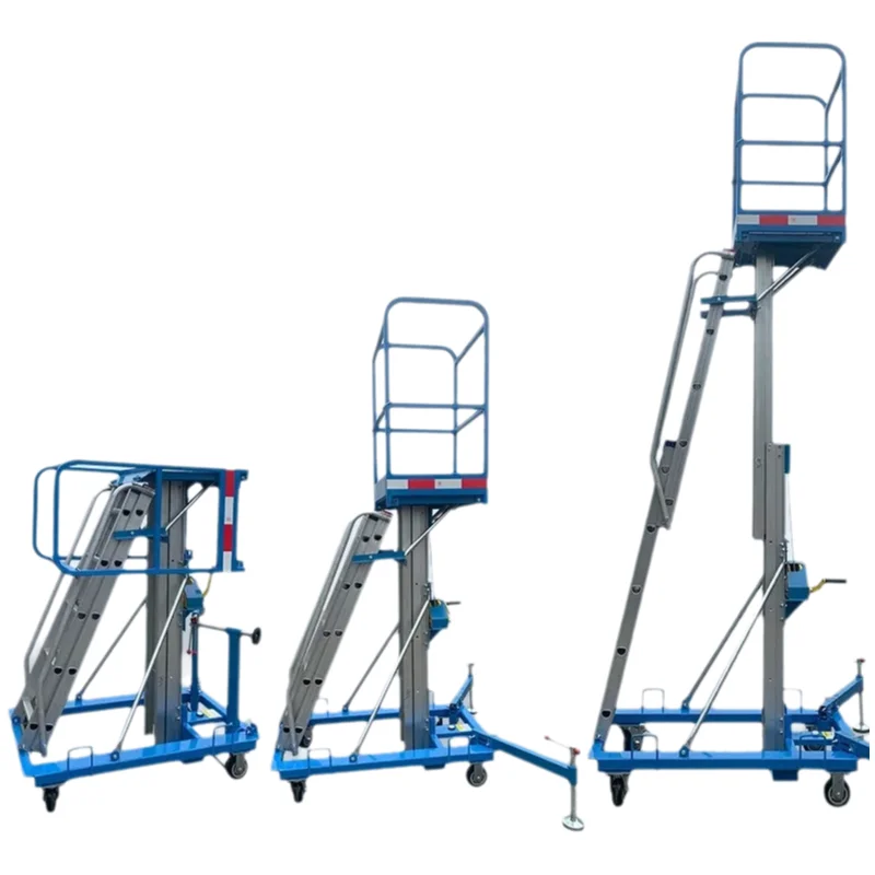 

Manual Climbing Ladder Hand-cranked Climbing Ladder Warehouse Special Lifting Platform Manual Climbing Platform Ladder